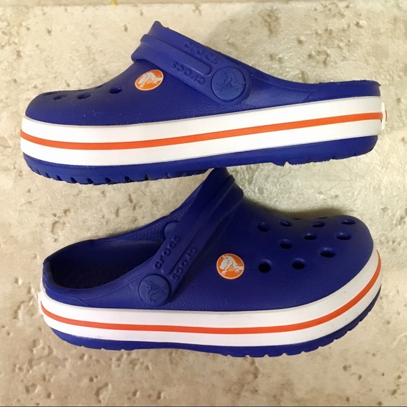 Crocs orange and blue Clearance